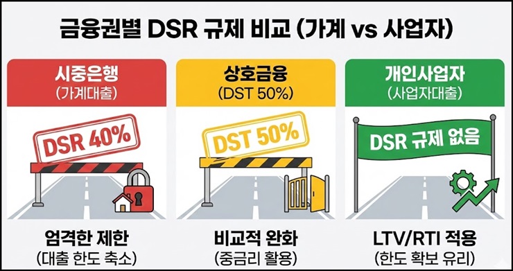 후순위 담보대출 업권별 금리 비교