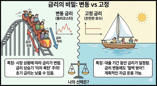 변동금리 vs 고정금리 주담대 비교