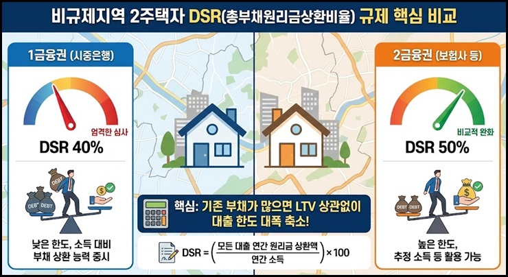 비규제지역 2주택자 DSR