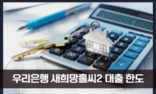 우리은행 새희망홀씨2 대출 한도