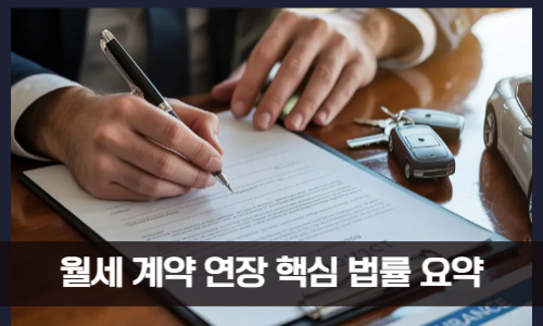 월세 계약 연장 핵심 법률 요약