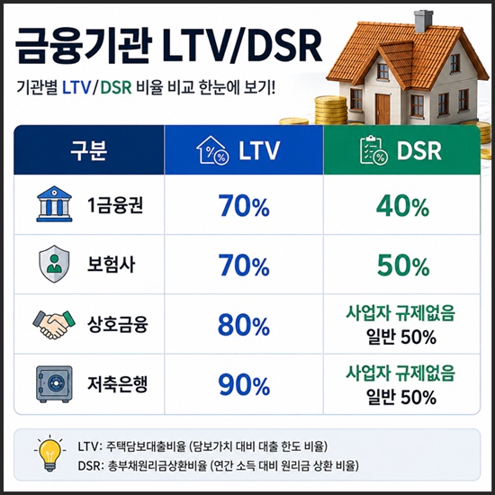주담대 한도 차이 비교